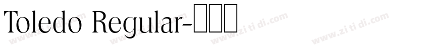 Toledo Regular字体转换
